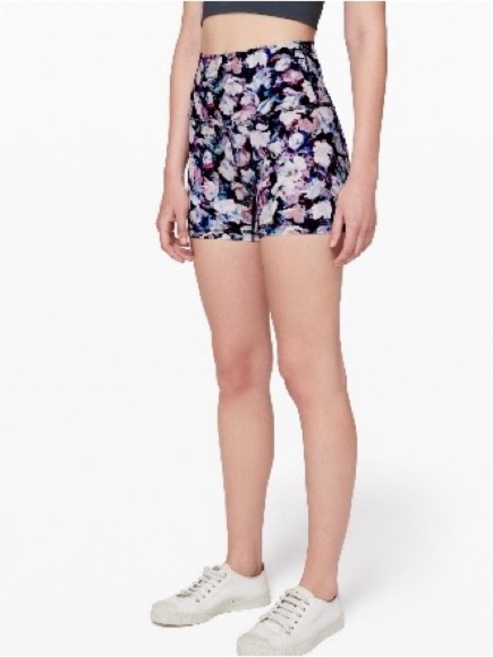 NWOT lululemon athletica Align High-Rise Short 4" black floral print
